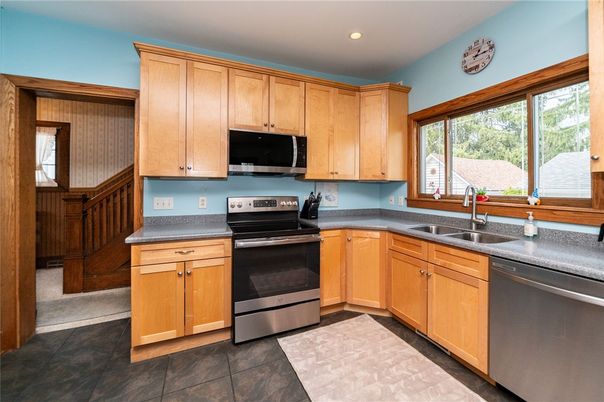 Interior, Kitchen, Recessed Lighting, Stainless Steel Appliances