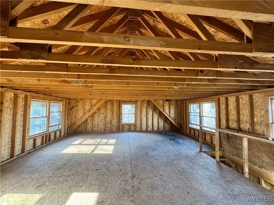 Empty room, Interior, Wooden Beams, Wooden Ceilings, Wooden Walls