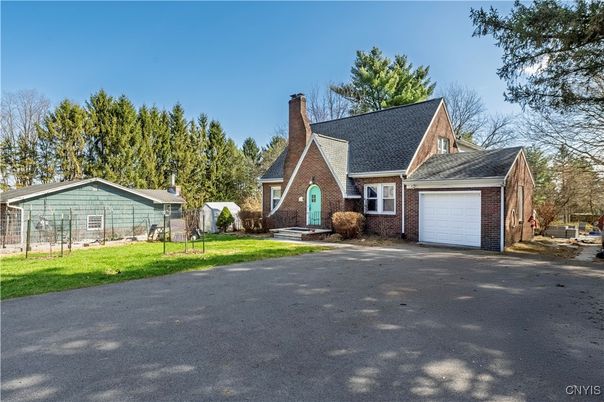 Attached, Exterior, Facade, Brick Facade, Tudor Revival