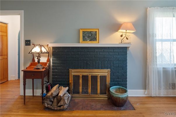 Fireplace, Interior, Wood Texture Flooring