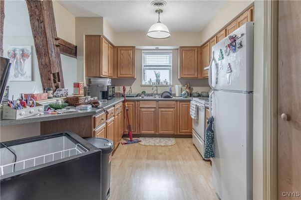 Interior, Kitchen, Wood Texture Flooring