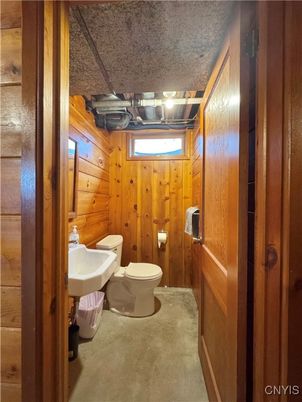 Bathroom, Interior, Wooden Walls