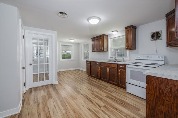 Interior, Kitchen, Wood Texture Flooring