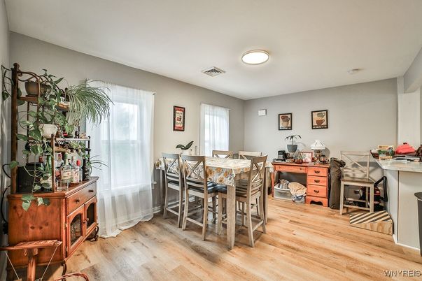 Dining room, Interior, Wood Texture Flooring