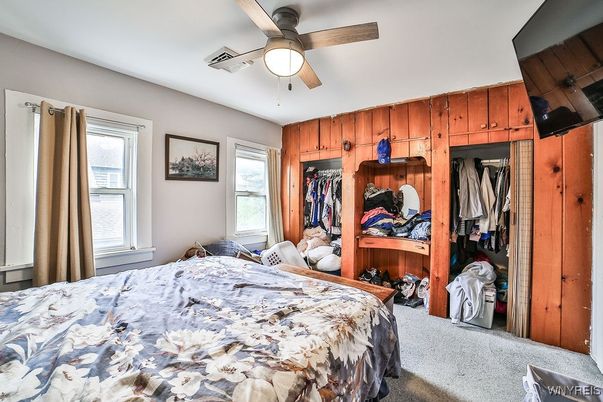 Bedroom, Interior, Wooden Walls