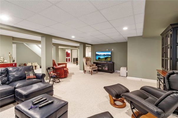 Interior, Living room, Recessed Lighting