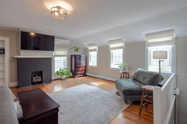 Fireplace, Interior, Wood Texture Flooring