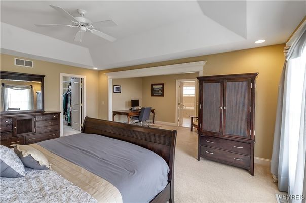 Bedroom, Interior, Recessed Lighting