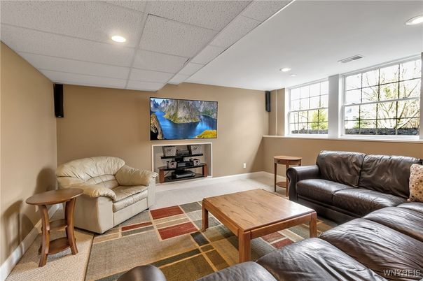 Interior, Living room, Recessed Lighting