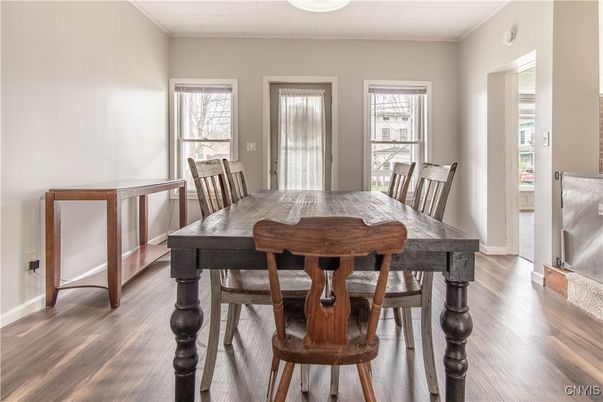 Dining room, Interior, Wood Texture Flooring