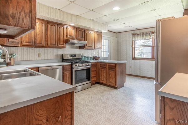 Interior, Kitchen, Recessed Lighting, Stainless Steel Appliances