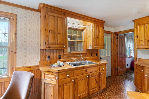 Interior, Kitchen, Wood Texture Flooring