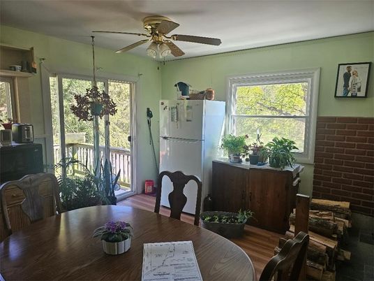 Dining room, Interior, Wood Texture Flooring