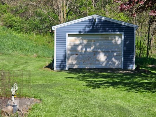 Backyard, Detached Garage, Exterior