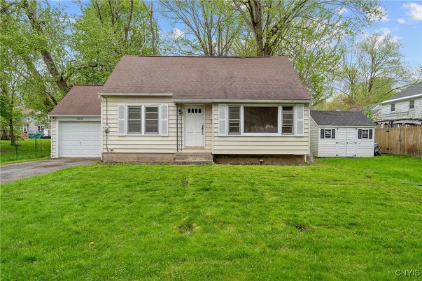 Attached, Backyard, Detached Garage, Exterior, Facade, Cape Cod