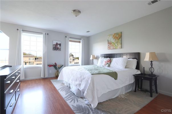 Bedroom, Interior, Wood Texture Flooring