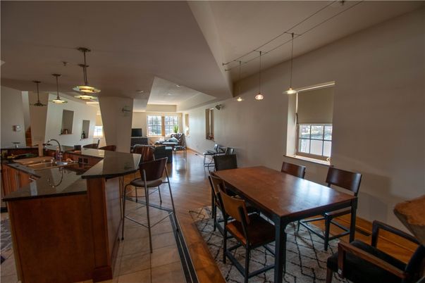 Dining room, Interior, Kitchen, Living room, Pendant Lights, Recessed Lighting, Wood Texture Flooring