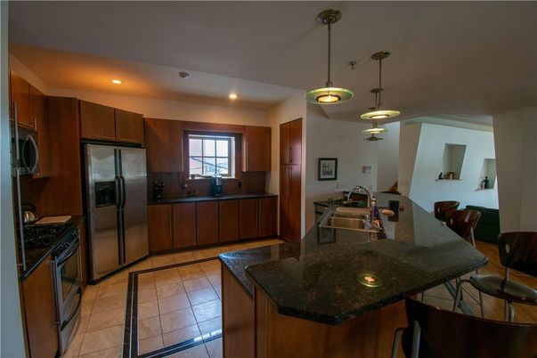 Interior, Kitchen, Pendant Lights, Recessed Lighting, Stainless Steel Appliances
