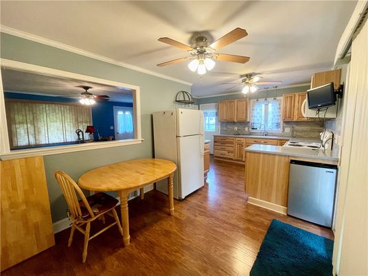 Interior, Kitchen, Wood Texture Flooring