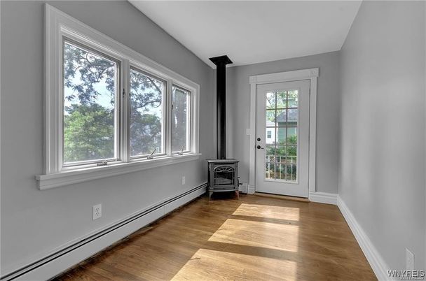 Empty room, Fireplace, Interior, Wood Texture Flooring