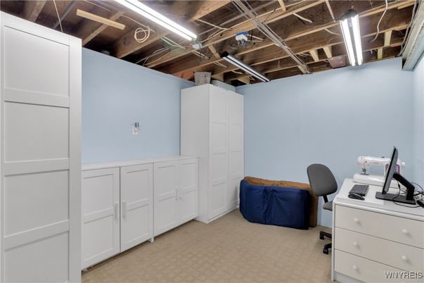 Home Office, Interior, Wooden Beams
