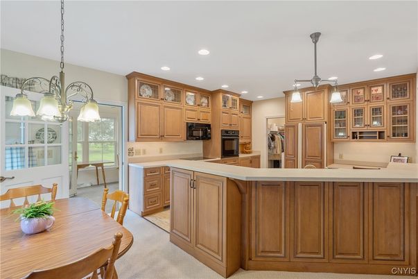 Dining room, Interior, Kitchen, Pendant Lights, Recessed Lighting