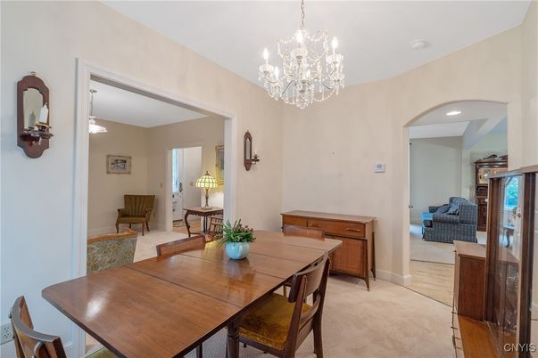 Chandelier, Dining room, Interior, Recessed Lighting
