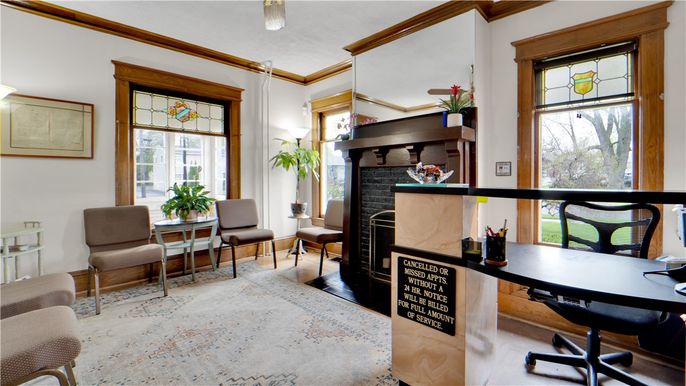 Fireplace, Home Office, Interior