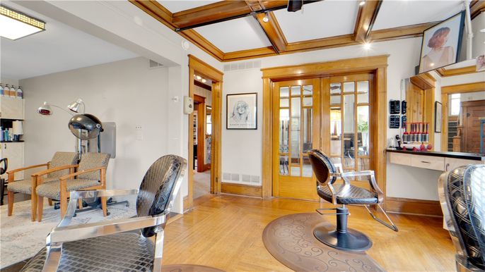 Interior, Recessed Lighting, Wooden Beams, Wood Texture Flooring