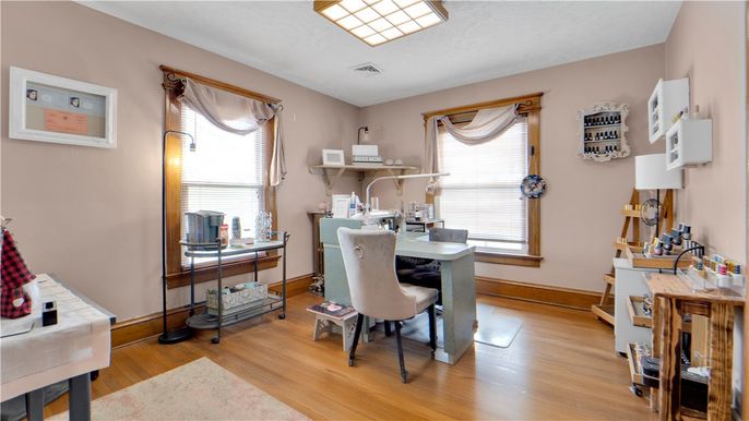 Home Office, Interior, Wood Texture Flooring