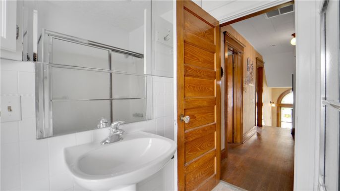 Bathroom, Interior, Wood Texture Flooring