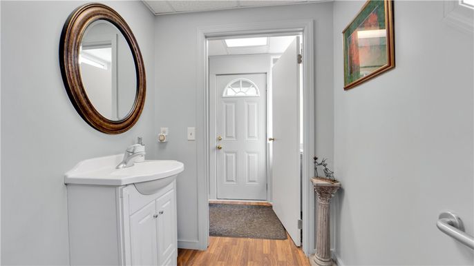 Bathroom, Interior, Wood Texture Flooring