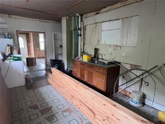 Interior, Kitchen, Wood Texture Flooring