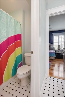 Bathroom, Interior, Wood Texture Flooring