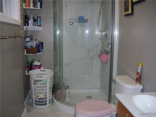 Bathroom, Glass Shower, Interior, Marble Walls