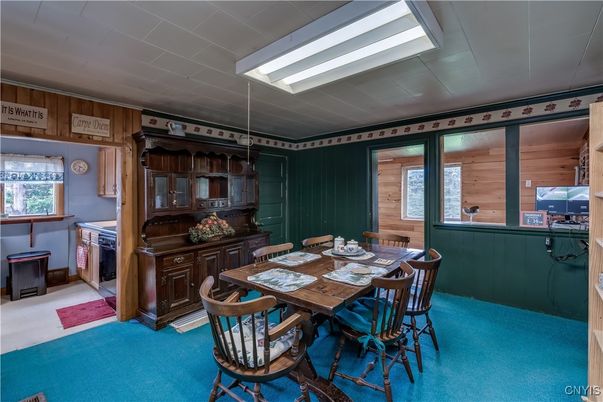 Dining room, Interior, Wooden Walls
