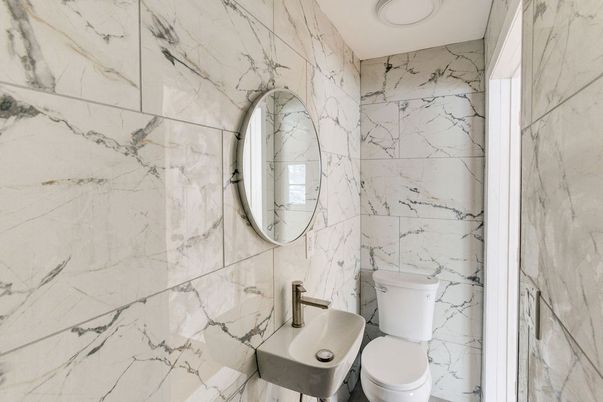 Bathroom, Interior, Marble Walls