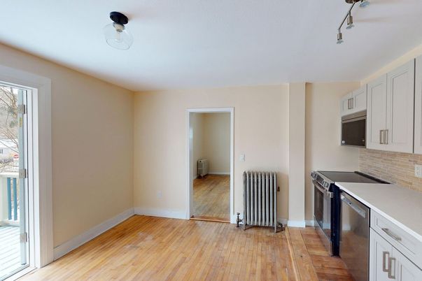 Interior, Kitchen, Wood Texture Flooring