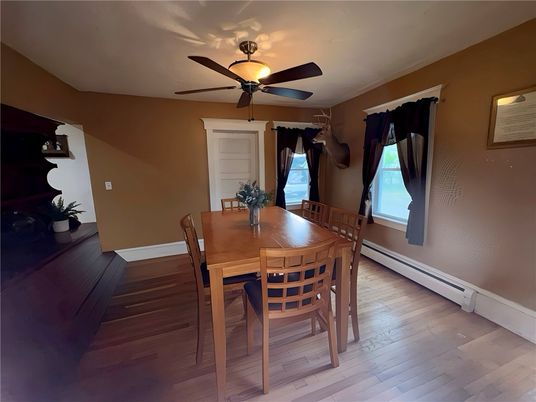 Dining room, Interior, Wood Texture Flooring