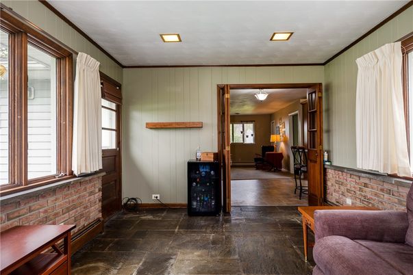 Interior, Recessed Lighting, Stone Walls