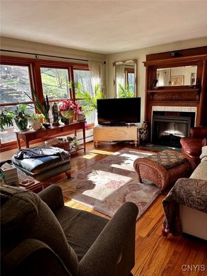 Fireplace, Interior, Living room, Wood Texture Flooring