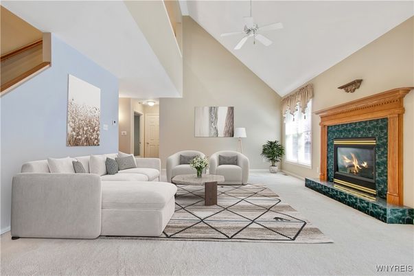 Fireplace, Interior, Living room