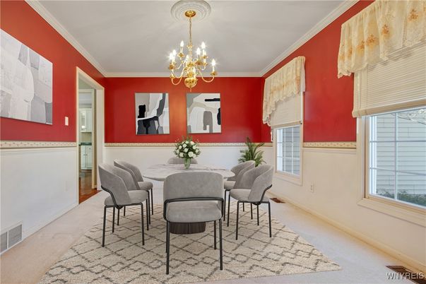 Chandelier, Dining room, Interior