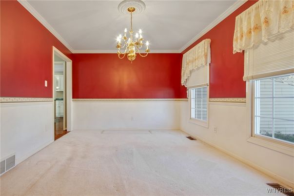 Chandelier, Empty room, Interior