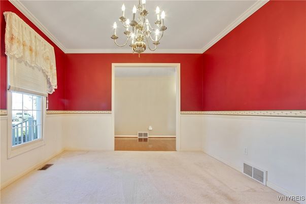 Chandelier, Empty room, Interior