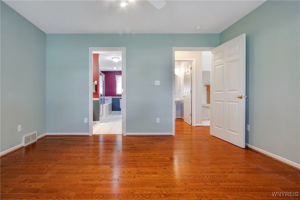 Bathroom, Empty room, Interior, Wood Texture Flooring