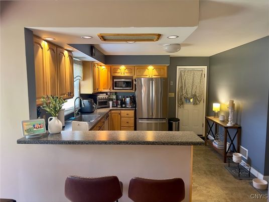 Interior, Kitchen, Recessed Lighting, Stainless Steel Appliances