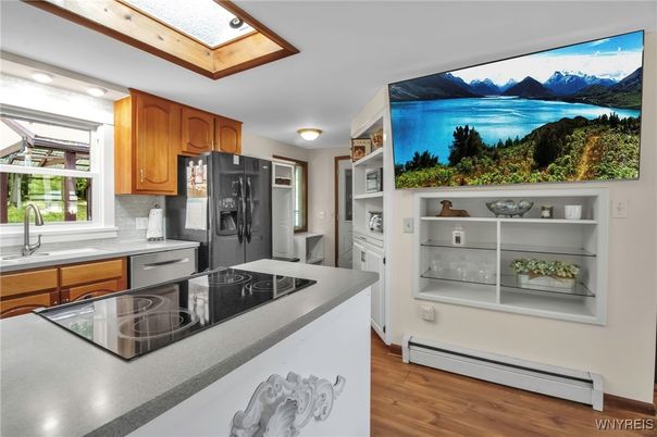 Interior, Kitchen, Wood Texture Flooring