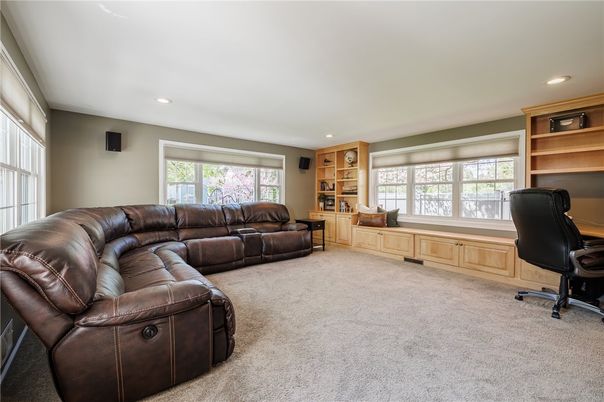 Home Office, Interior, Living room, Recessed Lighting