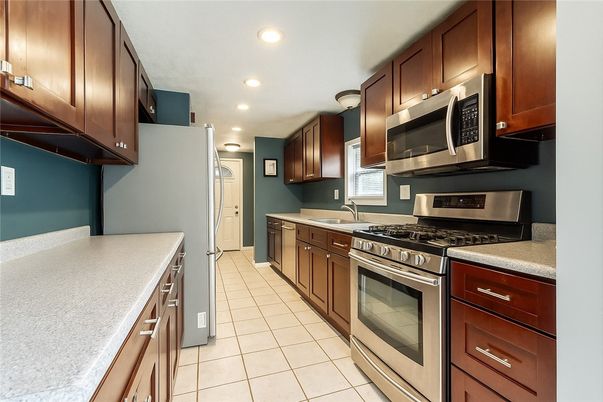 Interior, Kitchen, Recessed Lighting, Stainless Steel Appliances